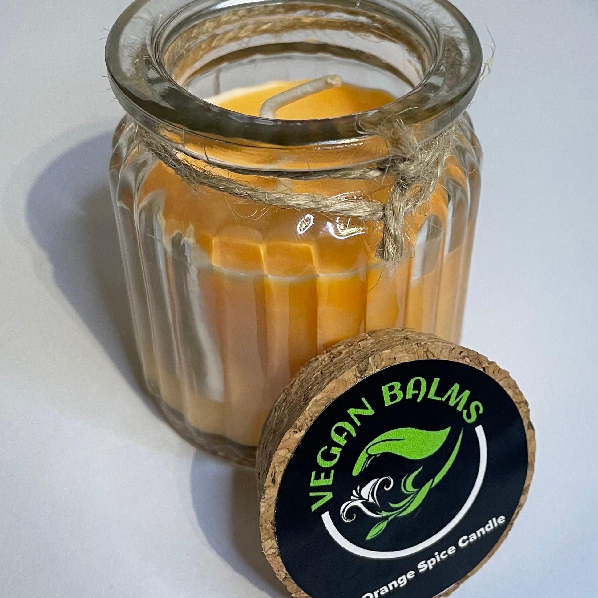 Orange spice candle